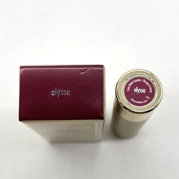 STILA Color Balm Lipstick Elyssa 0.10 oz Rouge À Lèvres Gold Tube Hydrating NEW - Picture 4 of 6